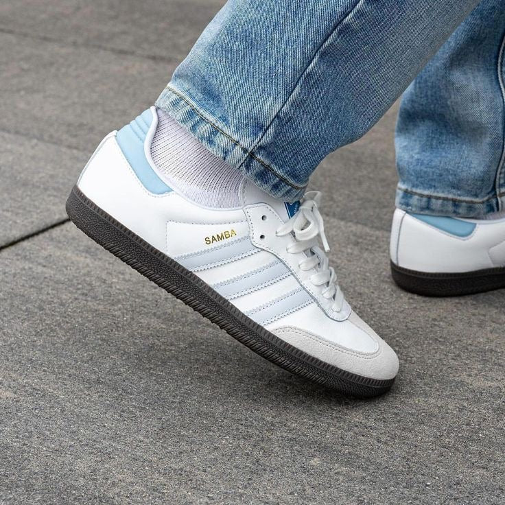 Adidas samba halo bleu